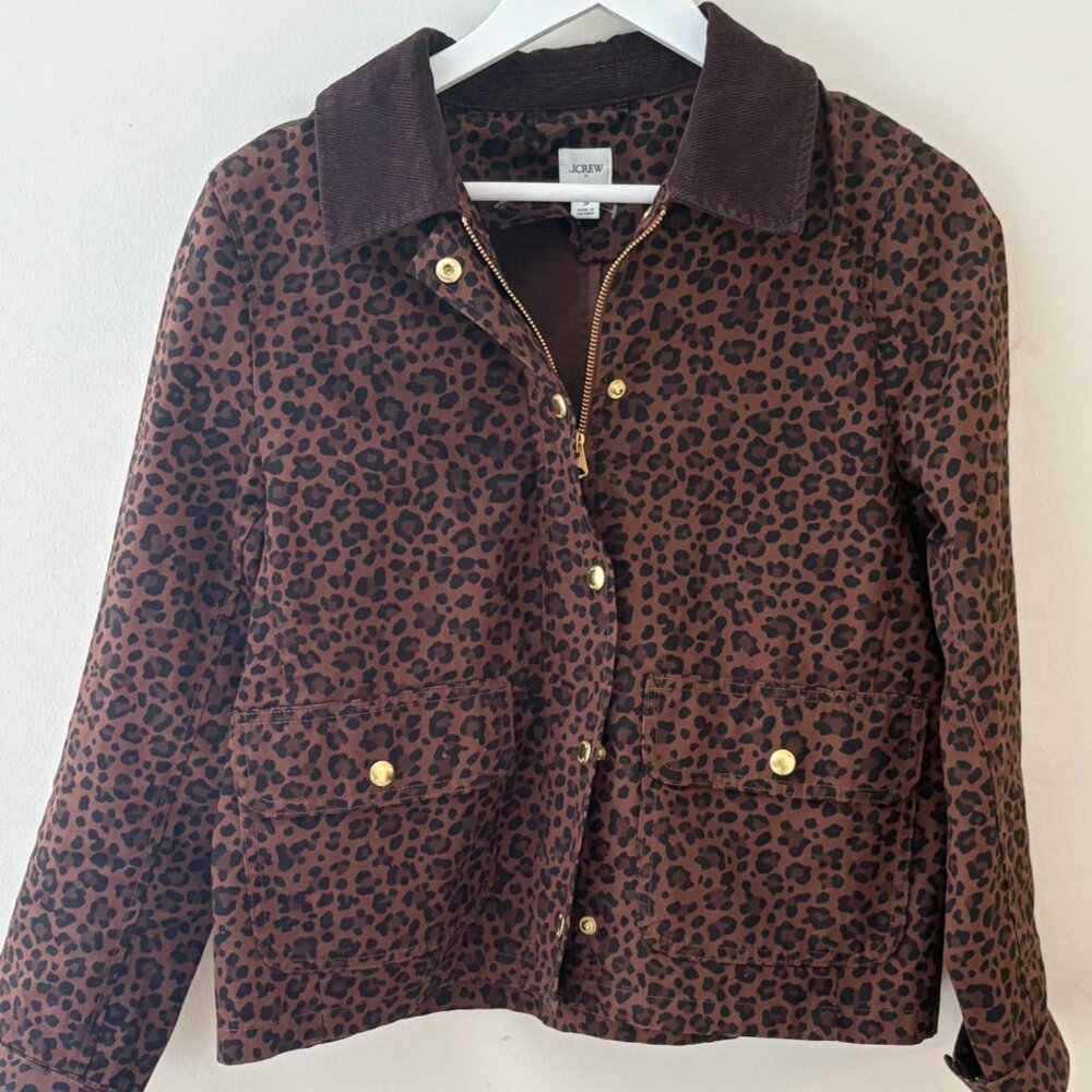 J.Crew Leopard Print Jacket